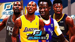 WINNING the 1V1 RUSH EVENT on EVERY BUILD on NBA 2K21 [upl. by Edgerton691]