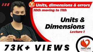 Units Dimensions amp Errors L1  Units amp Dimensions  Class 11 Physics  JEE 2023  Nurture  Vedantu [upl. by Nitsraek]