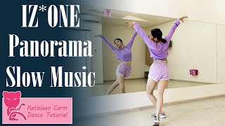 IZONE 아이즈원 ‘Panorama’ Dance Tutorial  Mirrored  Slow Music [upl. by Naimerej377]