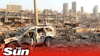 Beirut explosion aftermath in Lebanons devastated capital [upl. by Andel315]