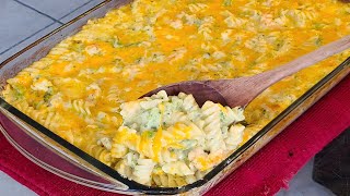 Broccoli and Cheese with Shrimp Pasta Bake [upl. by Asnarepse248]