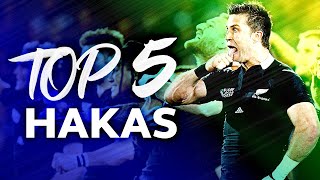 HAKA TIME  Top 5 Hakas from New Zealand in Rugby 🙌 [upl. by Eibob955]