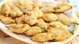 Nonnas Zucchini Flower Fritters Recipe  Laura Vitale  Laura in the Kitchen Episode [upl. by Haveman100]