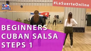 Beginners Cuban Salsa Steps Course  Class 1 [upl. by Alleusnoc]