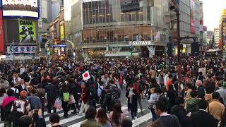 Tokyo Shibuya crossing during rush hour [upl. by Aleahs502]