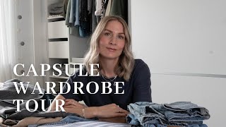 Capsule wardrobe tour  Minimalist wardrobe organisation tips [upl. by Jos]