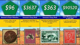 Most valuable 101 most valuable Australian stamps [upl. by Nodnab]