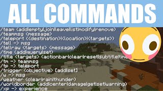 All 50 Commands in Minecraft Explained in Under 15 Minutes [upl. by Case]