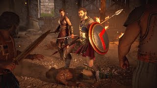 Assassins Creed Odyssey  Epic Spartan Battle Cutscene [upl. by Aseeral]