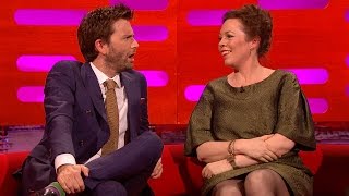 David Tennant amp Olivia Colmans sexual tension  The Graham Norton Show Series 16  BBC [upl. by Onitsuaf744]