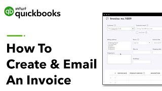 How to Create amp Email An Invoice in QuickBooks Online [upl. by Yltsew]