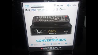 EMATIC DIGITAL TV CONVERTER BOX HOW TO [upl. by Itnahs155]