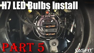 How to install standard H7 LED headlight bulbs [upl. by Pallas957]