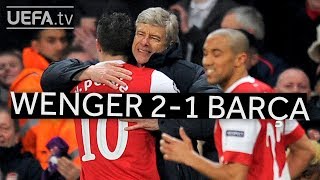 WENGERS GREAT VICTORIES Arsenal 21 Barcelona [upl. by Jillie504]