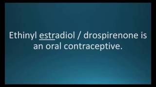 CC How to pronounce ethinyl estradiol  drosperinone Yaz Memorizing Pharmacology Flashcard [upl. by Rosenkrantz]