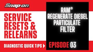 DPF Regeneration on a RAM®  Service Resets amp Relearns [upl. by Hoeve914]