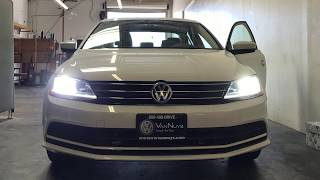 How To Install H7 LED Headlight Bulbs On A 2016 VW Jetta TSI  Plug amp Play CustomMade [upl. by Bradney93]