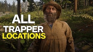 Red Dead 2 All Trapper Locations [upl. by Mayworm]