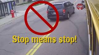 Stop Means Stop  School Bus Safety [upl. by Jorin]