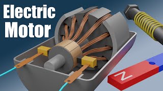 How does an Electric Motor work DC Motor [upl. by Hanley432]