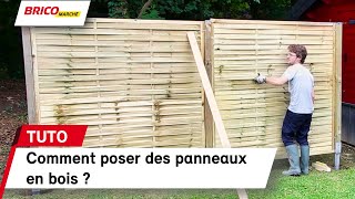 Comment poser des panneaux en bois   Bricomarché [upl. by Truscott]