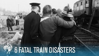 6 Fatal Train Disasters  British Pathé [upl. by Reppep6]