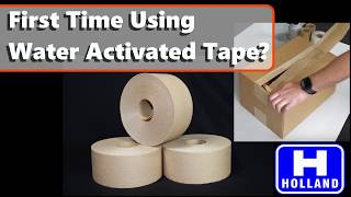 First Time Using Water Activated Tape [upl. by Orazal518]