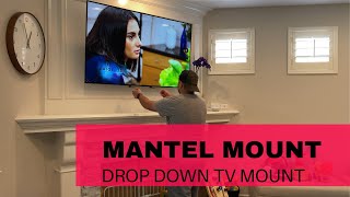 Make TV Watching fun again with Drop Down Mantel TV Mount [upl. by Johnathan]