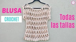 COMO TEJER BLUSA A CROCHET  HANDWORK DIY [upl. by Foss]