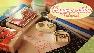 ♡ Hagamos sellos  Tutorial  DIY ♡ By Piyoasdf [upl. by Alyose]