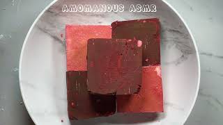 Red dyed gym chalk  ASMR  Oddly satisfying [upl. by Aiyram]