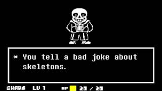 UNDERTALE  Pacifist Run Sans Battle [upl. by Viviana]