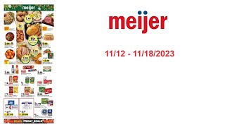 Meijer Weekly Ads and Deals [upl. by Assira]