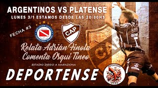 ARGENTINOS vs PLATENSE por la fecha 3 de la ligaprofesional DEPORTENSE 35 AÑOS junto a vos [upl. by Letnuahc]