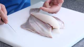 Master Fishmonger Standard Guide to Cross Cut Filleting  Plaice [upl. by Nagap]