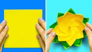 13 EASY PAPER CRAFTS AND ORIGAMI IDEAS [upl. by Navi102]