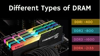 Different Types of DRAM SDRAMDDR1DDR2DDR3DDR4LPDDRGDDR [upl. by Atiuqin]