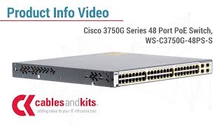 Product Info Cisco 3750G Series 48 Port Switch WSC3750G48PSS [upl. by Leisha]