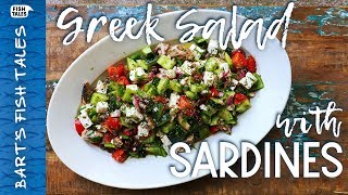 Easy Greek SARDINE salad  Bart van Olphen [upl. by Peadar697]