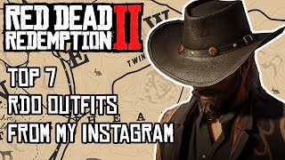 Top 7 Red Dead Online Outfits From My Instagram  Red Dead Redemption 2 [upl. by Reivaxe]