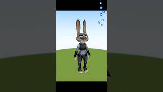 Judy Hopps Character Timelapse Build  Zootopia [upl. by Nahij381]