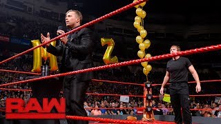 Dean Ambrose crashes The Mizs Intercontinental Title Comeback Tour Celebration Raw June 5 2017 [upl. by Avis110]