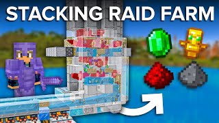 Minecraft Stacking Raid Farm  80000 Items Per Hour [upl. by Ettelegna508]