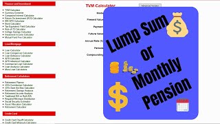 Lump Sum or Monthly Annuity How to use a Time Value of Money Calculator to help you choose [upl. by Gierc]