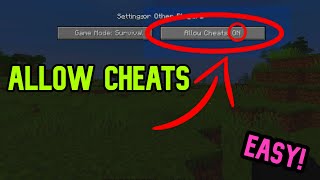 How To Allow Cheats AFTER You Create a World in Minecraft Java [upl. by Banebrudge782]