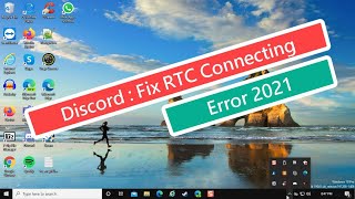 Discord  Fix RTC Connecting Error 2021 [upl. by Campbell]