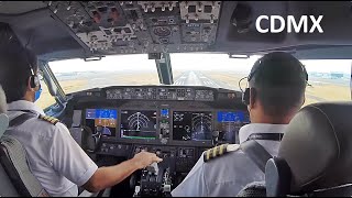 Increíble vista llegando a la Ciudad de México en un Boeing 737 MAX [upl. by Solram634]