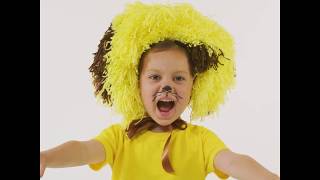 HOW TO MAKE A LION MANE  EASY LION COSTUME  SNAZAROO [upl. by Glassman]