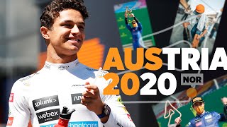 Lando Norris reacts to his debut F1 podium in Austria [upl. by Sadoc]