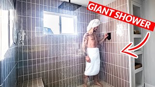 Building a GIANT Shower Home Remodel [upl. by Swagerty]